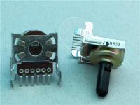 【CW】 4pcs 161 type horizontal double potentiometer B50K / handle length 15MMF 6 feet