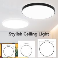 ZZOOI 14inch Ultrathin Ceiling Lamp Modern Indoor Stylish LED Lights Home Decora 220V Ring Ceiling Light for Kitchen Bathroom Corridor