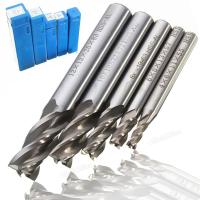 5pcslot Mill Cutter Drill Bit Set HSS Straight Shank 4 Flute End Drill Bits Tool 4 68 10 12mm for CNC Milling Machine