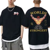 การออกแบบเดิมอะนิเมะ Baki Grappler Yujiro Hanma Woelds ที่สุดกราฟิกพิมพ์ T เสื้อผู้ชายผู้หญิง Tee Mens ต่อสู้ฟิตเนส TshirtS-5XL