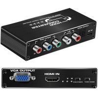 ProAV DMI to Ypbpr RGB converter Scaler 720p 1080P HDMI to Component VGA converter HDMI in to 5 RCA Ypbpr VGA Toslink audio out Adapters