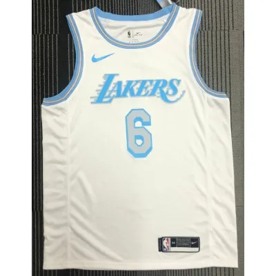 ✣▥ 【hot pressed】NBA jersey Los Angeles Lakers 6 JAMES 2021 season city edition white and other styles