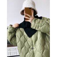 [COD] Luxi Korean gourd quilted coat knitted scarf two-piece winter high-quality women 9562