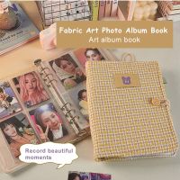 A5 Kpop สมุดภาพผู้ถืออัลบั้มรูปภาพหนังสือพร้อม20หน้าด้านใน3/4นิ้วผ้าเครื่องเขียนนักเรียนอัลบั้มบัตรภาพ