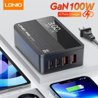 T017 GaN 100W เครื่องชาร์จ QC 4สำหรับ Iphone 14 13 S23เซลล์ USB C