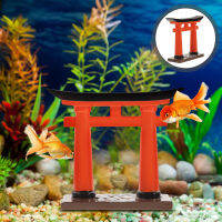 Mlinstudio เครื่องประดับพิพิธภัณฑ์สัตว์น้ำ Torii Torii เครื่องประดับบอนไซ Torii ตกแต่งรูปแบบสไตล์ญี่ปุ่น