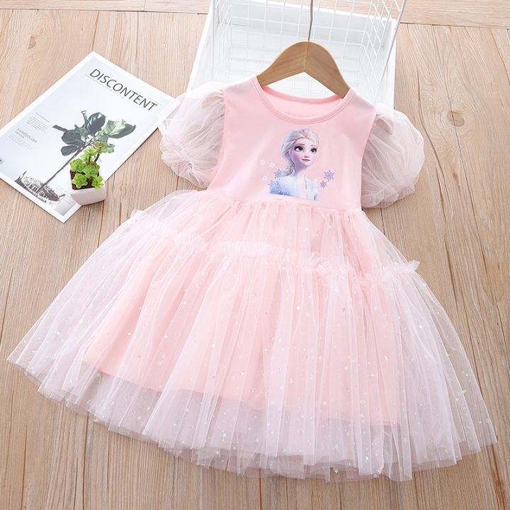 cc-cartoon-2023-frozen-fashion-children-39-s-baby-toddler-short-sleeve-dresses-3-9y