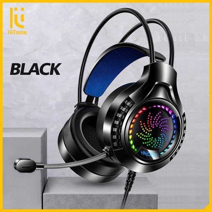 Gaming Headphones PC Noise Cancelling Headphones Wired Headset with Mic