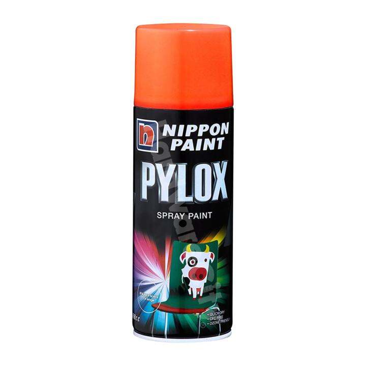 Nippon Paint Nippon Spray Paint Pylox 601 Fluorescent Orange Lazada Singapore