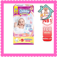 Miếng lót sơ sinh bobby newborn1 108 miếng tặng 9m tã dán sơ sinh