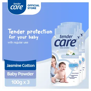 TENDER CARE, Jasmine Cotton Hypo-Allergenic Baby Powder 100g