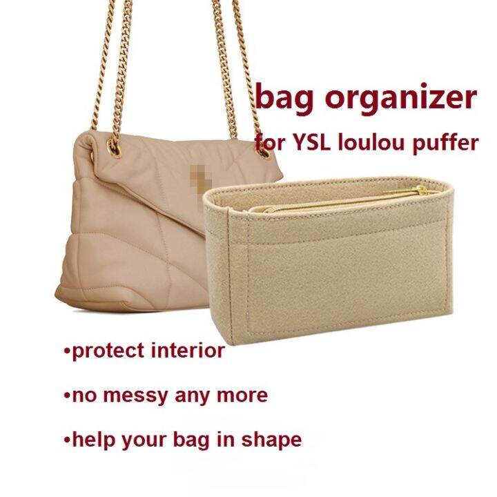 【soft and light】bag organizer insert fit for YSL loulou puffer bag in