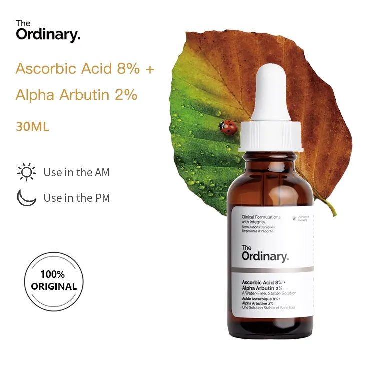 The Ordinary Antioxidant Uneven Skin Tone Ascorbic Acid 8% Alpha  Arbutin 2% A Water Free Stable Solution 30ml
