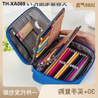 waterproof pen bag 72 colors holes large capacity sketch detachable pencil box