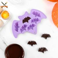 MOUSSE ฮาโลวีน แม่พิมพ์ ฮาโลวีน halloween accessories ซิลิโคนทำจากซิลิโคน แม่พิมพ์ช็อคโกแลตค้างคาว มินิมินิ ไม่ติดกระทะ ลูกอมลูกอมลูกอม รูปผีผี ฮาโลวีน