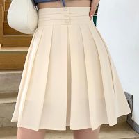 Women Casual Mini Pleated Skirt Kawaii Preppy Style Harajuku Summer High Waist A-Line JK Skirts Korean Streetwear