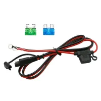 Wire Harness Connector 60cm Heavy Duty 16AWG Battery Connect Extension Cable Waterproof SAE To O Ring Terminal Harness 2-Pin