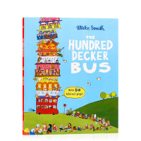 Original English picture book the hundred decker bus the hundred decker bus layers upon layers Mike Smith developed imagination exercise observation brain English story book with large folding pages