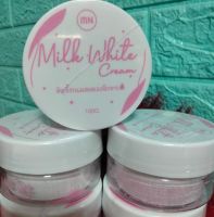 หัวเชื้อนมสด  เอ็มเอ็น มิลค์ ไวท์ ครีม   MN milk White Cream  ผลิตภัณฑ์บำรุงผิวกาย   ขนาด 100 กรัม