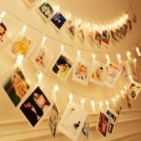 Photo Clip Hanging Photo Garland Frame Wall Picture Display Wedding Decoration Birthday Party Decor Kids Baby Shower Banner Banners Streamers Confetti