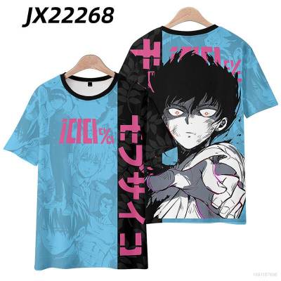 HZ Kageyama Shigeo Tshirt For Kid Adult Anime Mob Psycho 100  Short Sleeve Top Cosplay 3D Shirt Casual Tee Plus Size ZH