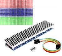 MAX7219 Dot Matrix Module For Arduino Microcontroller 4 In One Display with 5P Line WATTY Electronics