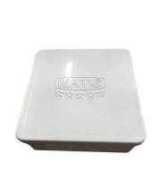 กล่องพักสาย 4"x4" ขาว Nano