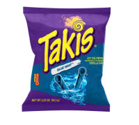 Takis Blue Heat 3.25oz (ห่อใหญ่ 92.3g ) ขนม ขนมแท่ง ขนมข้าวโพด