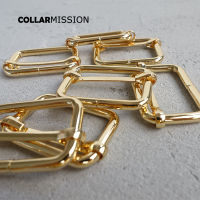 Diy for dog collar metal accessory adjustable buckle golden 30mm webbing sewing backpack Strap bag plated metal adjuster LXK30J Bag Accessories