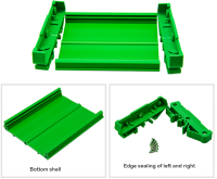 ความยาว260-282มม. โมดูลติดตั้ง PCB วงเล็บ C45DIN การ์ดรางแผงวงจรคงที่กล่องเปลือก