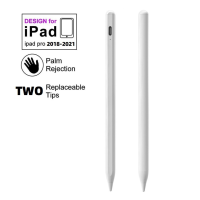 สำหรับ Ipad ปากกาสไตลัสดินสอจอพลังงานการปฏิเสธฝ่ามือสำหรับ Ipad รุ่น9 Pencil Pro 11 12.9 2023 -2018ปากกาสัมผัสจอขนาดเล็กอากาศ