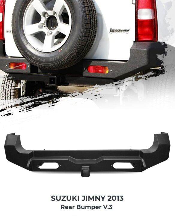 Suzuki Jimny 20132018 Rear Bumper with tow Hitch Receiver Hard Steel