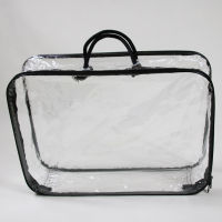 Waterproof Transparent Travel Storage Bag Portable Zipper Pouch Reusable Bag Organizer Tote Bag Foldable Quilt Clothes Totebag