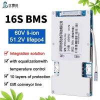 Bisida 16S 60V BMS บอร์ดป้องกันแบตเตอรี่ลิเธียมแบบชาร์จไฟได้พร้อมระบบควบคุมสมดุลและอุณหภูมิสําหรับรถจักรยานยนต์ไฟฟ้า