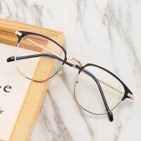 2021 New unisex square polygon glasses for men women metal frame glasses plain glasses Nearsighted Eyewear Glasses -1.0 -2.5 -2