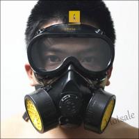 【hot sale】℡ D03 Industrial Gas Chemical Anti-Dust Paint Respirator Mask Glasses Goggles Set