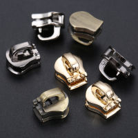 10Pcs #5 Zipper Head Metal Pull Slider Zip Lock Bag Luggage DIY Repair Gold Silver Black Bronze Leather Shoe Accessories 13*11mm