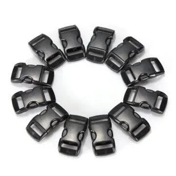 100pcs 3/8 Flat Side Release Mini Buckles for Paracord Bracelet Black