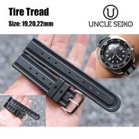 สายนาฬิกา สายยาง สายยางนาฬิกา Uncle Seiko Tire Tread Rubber Strap 19,20,22mm