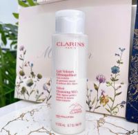 Clarins velvet cleansing milk white alpine golden 200ml คลีนซิ่งน้ำนมล้างเครื่องสำอาง