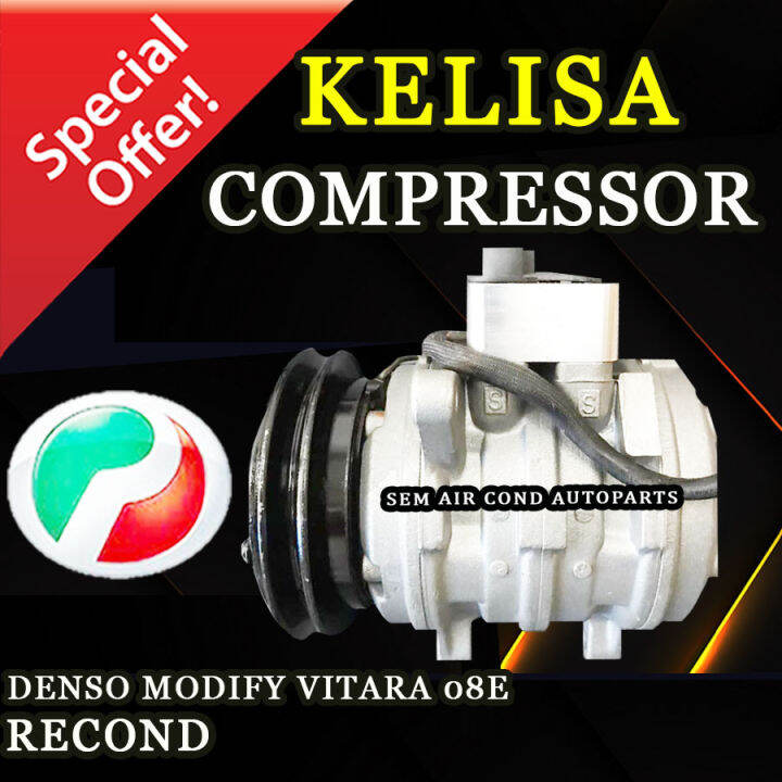 PERODUA KELISA DENSO MODIFY VITARA O8E RECOND COMPRESSOR/ KOMPRESOR