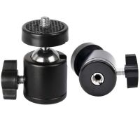 E Universal 360 Degrees Tripod Ballhead Ball Head With 1/4" 3/8" M4 Screw Adapter For Digital Camera DSLR Live Stream