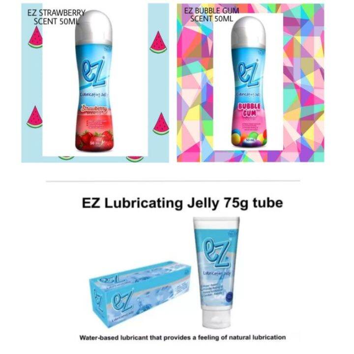 EZ LUBRICATING JELLY 75 GRAMS and NEW VARIANTS (DISCREET PACKAGING