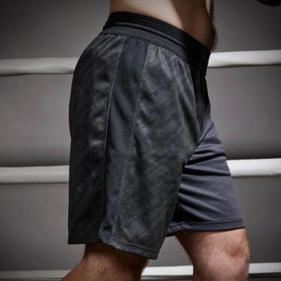 กางเกงชกมวยรุ่น 500 (สีดำ) กางเกงขาสั้น ระบายอากาศดี กางเกงออกกำลังกาย วิ่ง ซ้อมชกต่อยมวย จัดส่งฟรี 500 BOXING SHORTS - BLACK