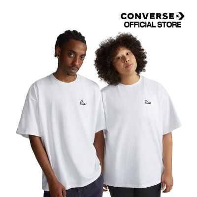 Converse เสื้อยืด TEE คอนเวิร์ส SNEAKER PATCH TEE   WHITE UNISEX (10025397-A02) 1325397BCOWTXX