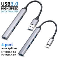 4ใน1 USB C ฮับ Type C ถึง USB 3.0พอร์ต Quad Port ฮับตัวแยก5Gbps สำหรับคอมพิวเตอร์พีซีอุปกรณ์เสริมฮับหลายพอร์ท4 USB 3.0พอร์ต2.0