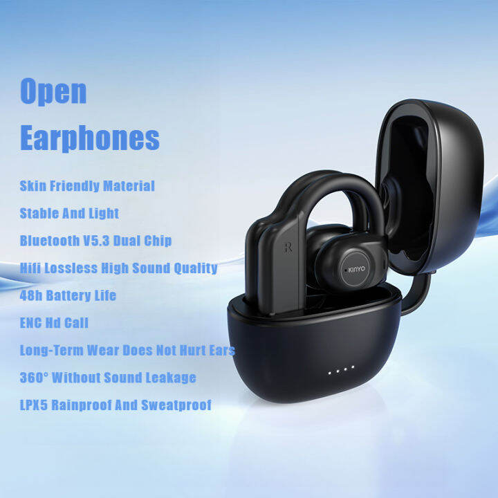 Wireless Earphone Bluetooth Headphone Non in Ear Long Endurance Sport ...