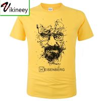 Cotton Heisenberg T Shirt Men Funny Casual Short Sleeve Breaking Bad Printed T-Shirt Homme Fashion Cool Tee Unisex Clothes