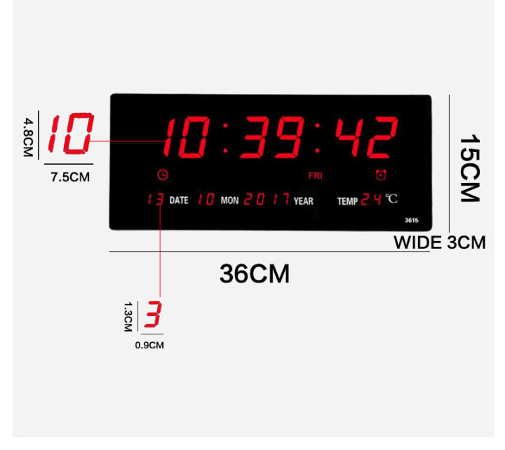 jinheng-นาฬิกาแขวนดิจิตอล-led-yx-3615-ปฏิทิน-สีแดง-เขียว-ขาว-น้ำเงิน-36x15x3-ซม-แถมฟรีหัวชาทและสาย-พร้อมส่ง