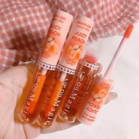 ? 3 ชิ้น HASAYA GIRL Juicy Peach Lip Oil H6072 [ร้านค้าแนะนำ ของแท้100%]